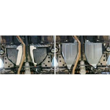 Защита топливного бака алюминий 4 мм Rival для Nissan Murano, V - 3.5 2009-2016/Nissan Murano, V - 3.5 2016-