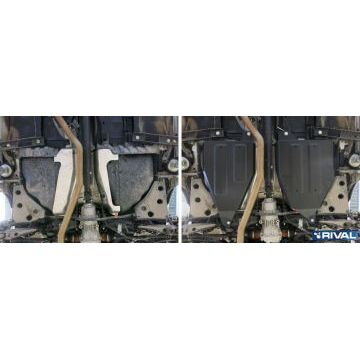 Защита топливного бака сталь Rival для Nissan Murano, V - 3.5 2016-/Nissan Murano, V - 3.5 2009-2016