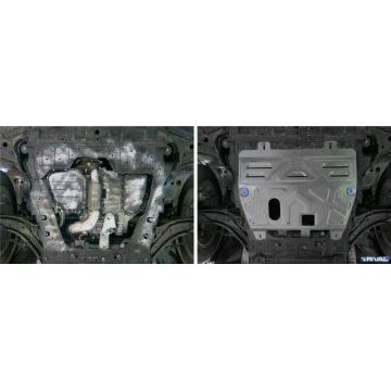 Защита картера и КПП Rival для 1,6 и 2,0 алюминий 4 мм для Nissan Qashqai 2007-2014