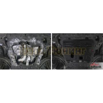 Защита картера + КПП сталь 2 мм АвтоБРОНЯ для Nissan Qashqai, V - 1.6; 2.0 2007-2014