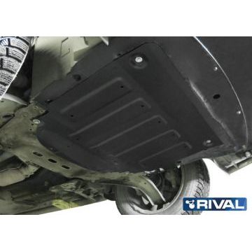 Защита картера и КПП Rival для 1,2/1,6D/2,0 сталь 2 мм для Nissan Qashqai 2014-2015
