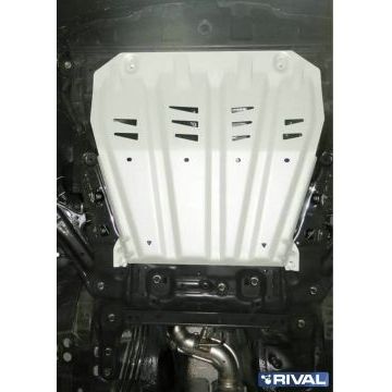 Защита картера + КПП алюминий 4 мм RIVAL для Nissan Qashqai, V - 2.0; полный привод 2019-/Nissan Qashqai, V - 1.2T; 2.0; сборка РФ 2015-2019/Nissan X-Trail, V - 2.0; 2.5 2007-2015/Nissan X-Trail, V - 2.0; 2.5 2015-2018/Nissan X-Trail, V - 2.0; 2.5 2018-/Renault Koleos, V - 2.0; 2.5; 2.0d 2017-2020/Renault Koleos, V - 2.0d; 2.0; 2.5 2008-2017