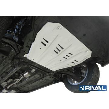 Защита картера + КПП алюминий 4 мм RIVAL для Nissan Qashqai, V - 2.0; полный привод 2019-/Nissan Qashqai, V - 1.2T; 2.0; сборка РФ 2015-2019/Nissan X-Trail, V - 2.0; 2.5 2007-2015/Nissan X-Trail, V - 2.0; 2.5 2015-2018/Nissan X-Trail, V - 2.0; 2.5 2018-/Renault Koleos, V - 2.0; 2.5; 2.0d 2017-2020/Renault Koleos, V - 2.0d; 2.0; 2.5 2008-2017