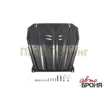 Защита картера + КПП сталь 2 мм АвтоБРОНЯ для Nissan Qashqai, V - 2.0; полный привод 2019-/Nissan Qashqai, V - 1.2T; 2.0; сборка РФ 2015-2019/Nissan X-Trail, V - 2.0; 2.5 2007-2015/Nissan X-Trail, V - 2.0; 2.5 2015-2018/Nissan X-Trail, V - 2.0; 2.5 2018-/Renault Koleos, V - 2.0; 2.5; 2.0d 2017-2020/Renault Koleos, V - 2.0d; 2.0; 2.5 2008-2017