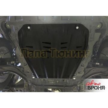 Защита картера + КПП сталь 2 мм АвтоБРОНЯ для Nissan Qashqai, V - 2.0; полный привод 2019-/Nissan Qashqai, V - 1.2T; 2.0; сборка РФ 2015-2019/Nissan X-Trail, V - 2.0; 2.5 2007-2015/Nissan X-Trail, V - 2.0; 2.5 2015-2018/Nissan X-Trail, V - 2.0; 2.5 2018-/Renault Koleos, V - 2.0; 2.5; 2.0d 2017-2020/Renault Koleos, V - 2.0d; 2.0; 2.5 2008-2017