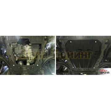 Защита картера + КПП сталь 2 мм АвтоБРОНЯ для Nissan Qashqai, V - 2.0; полный привод 2019-/Nissan Qashqai, V - 1.2T; 2.0; сборка РФ 2015-2019/Nissan X-Trail, V - 2.0; 2.5 2007-2015/Nissan X-Trail, V - 2.0; 2.5 2015-2018/Nissan X-Trail, V - 2.0; 2.5 2018-/Renault Koleos, V - 2.0; 2.5; 2.0d 2017-2020/Renault Koleos, V - 2.0d; 2.0; 2.5 2008-2017