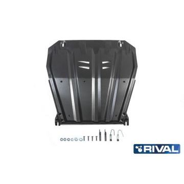 Защита картера + КПП Rival сталь 2 мм для Renault Koleos, V - 2.0d; 2.0; 2.5 2008-