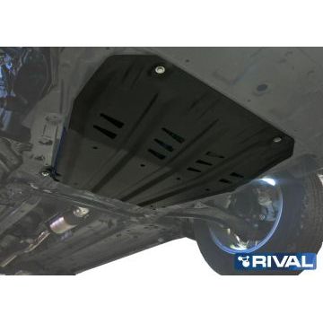 Защита картера + КПП Rival сталь 2 мм для Renault Koleos, V - 2.0d; 2.0; 2.5 2008-