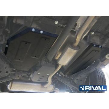 Защита топливного бака Rival сталь 2 мм для Nissan X-Trail, V - 2.0; 2.5; полный привод 2015-
