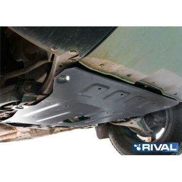 Защита картера + КПП алюминий 4 мм RIVAL для Nissan Terrano, V - 1.6; 2.0; 1.5d 2014-2016/Renault Duster, V - 1.6; 2.0; 1.5d 2011-2015