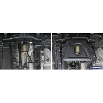 Защита кислородного датчика Rival сталь 2 мм для Renault Kaptur, V - 2.0; полный привод 2016-