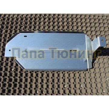 Защита бака (алюминий) 4мм ТСС для Nissan Terrano 2014-2019/Nissan Terrano 2020-/Renault Duster 2015-/Renault Kaptur 2016-