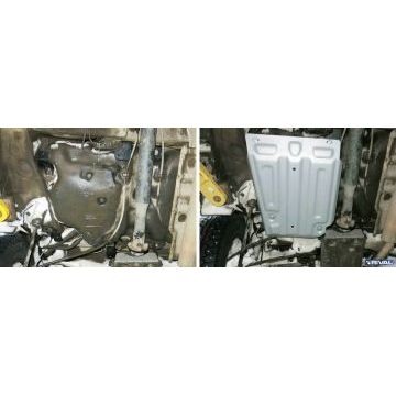 Защита топливного бака Rival алюминий 4 мм для Nissan Terrano, V - 1,6: 2,0 2014-/Renault Arkana, V - 1.3T; 1.6 2019-/Renault Duster, V - 1.3Т; 1.5d MКПП; 1.6 MКПП; полный привод 2011-/Renault Kaptur, V - 1.6; 2.0 2016-