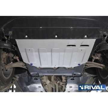 Защита картера + КПП Rival для Skoda Kodiaq, V - 1.4 (125л.с.; 150л.с.); 2.0 (180л.с.); 2.0d (150л.с.), с Webasto; 2017-