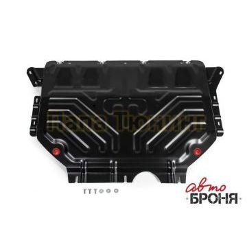 Защита картера + КПП АвтоБРОНЯ сталь 2 мм Volkswagen Tiguan, V - 1.4 (125л.с.; 150л.с.); 2.0d (150л.с.); 2.0 (180л.с.) 2017-