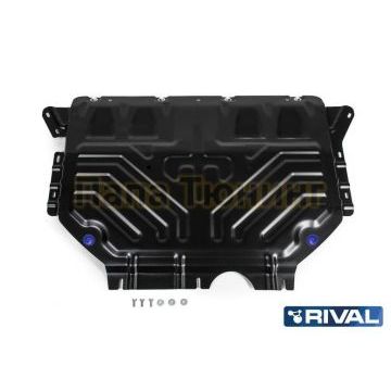 Защита картера + КПП Volkswagen Tiguan, V - 1.4 (125л.с.; 150л.с.); 2.0d (150л.с.); 2.0 (180л.с.)/Skoda Kodiaq, V - 1.4 (125л.с.; 150л.с.); 2.0 (180л.с.); 2.0d (150л.с.), с Webasto 2017-