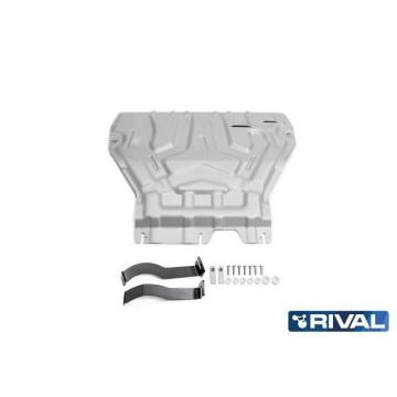 Защита картера + КПП алюминий Rival для Skoda Octavia, V - 1.4; 1.8; 1.6 2017-/Skoda Octavia, V - 1.4; 1.8; 1.6; кроме Webasto 2013-2017
