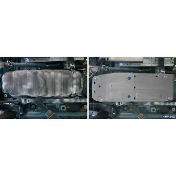 Защита топливного бака Rival алюминий 4 мм для Ssang Yong Rexton, V - 2.7d; 3.2 2007-2017