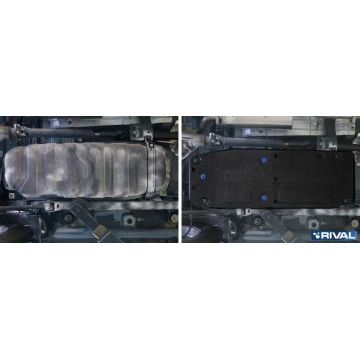 Защита топливного бака Rival сталь 2 мм для Ssang Yong Actyon Sport , V-все 2012-