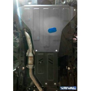 Защита картера алюминий 4 мм Rival для Subaru Outback, V - 2.5 2017-/Subaru Legacy, V - 2.5 2019-/Subaru Outback, V - 2.5 2014-2018