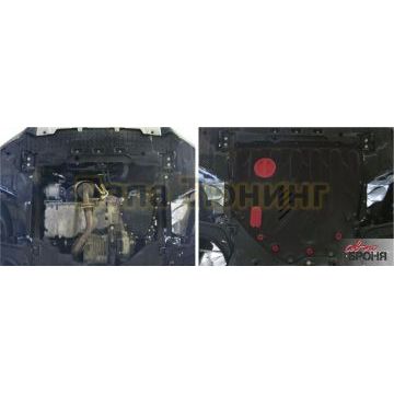 Защита картера + КПП сталь 2 мм АвтоБРОНЯ для Suzuki SX4, V - 1.6 2013-2016/Suzuki SX4, V - 1.6 2016-/ Suzuki Vitara, V - 1.6 2015-