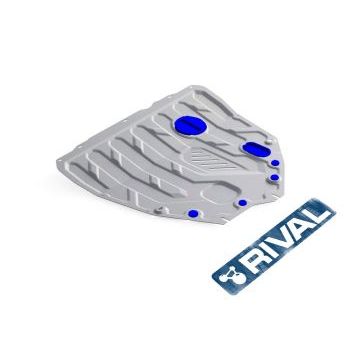 Защита картера + КПП алюминий 4 мм RIVAL для Suzuki SX4, V - 1.6 2013-2016/Suzuki SX4, V - 1.6 2016-/Suzuki Vitara, V - 1.6 2015-