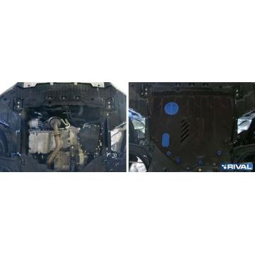 Защита картера + КПП Rival сталь 2 мм для Suzuki SX4, V - 1.6 2013-2016