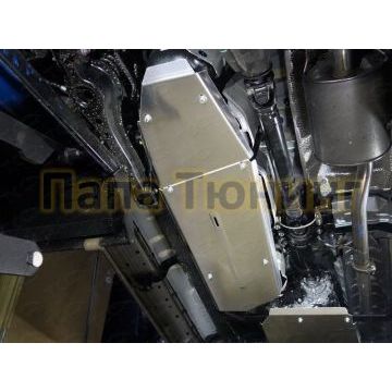 Защита бака ТСС алюминий 4 мм комплект 2 шт для Toyota Fortuner 2017- Защита бака ТСС алюминий 4 мм комплект 2 шт для Toyota Fortuner 2017-