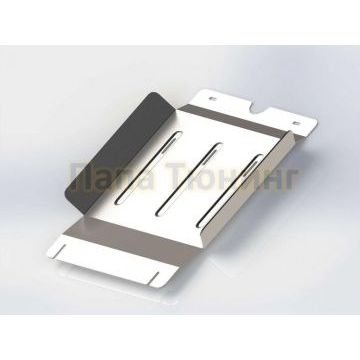 Защита КПП Руссталь алюминий 4 мм для Toyota Hilux 2015- Защита КПП Руссталь алюминий 4 мм для Toyota Hilux 2015-