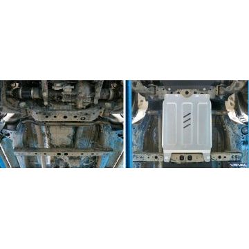 Защита КПП алюминий 4 мм RIVAL для Toyota Fortuner, V - 2.8d; 2.7; полный привод 2017-/Toyota Hilux, V - 2.4d; 2.8d; полный привод 2015-2020/Toyota Hilux, V - 2.8d; полный привод 2020-