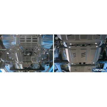 Защита КПП Rival сталь 2 мм для Toyota Fortuner, V - 2.8d; 2.7; полный привод 2017-