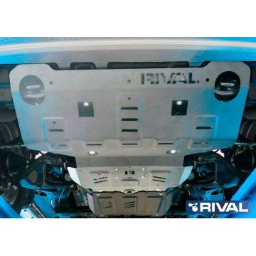 Защита радиатора + картера Rival алюминий 4 мм для Toyota Fortuner, V - 2.8d; 2.7; полный привод 2017-
