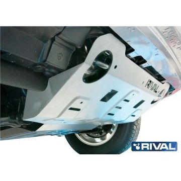 Защита радиатора + картера Rival алюминий 4 мм для Toyota Fortuner, V - 2.8d; 2.7; полный привод 2017-