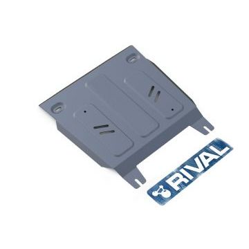 Защита РК алюминий 4 мм Rival для Toyota Hilux, V - 2.4d; 2.8d; полный привод 2015-2020/Toyota Hilux, V - 2.8d; полный привод 2020-