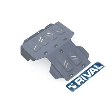 Защита радиатора и картера Rival для 4,2D алюминий 6 мм для Toyota Land Cruiser 100 1998-2007