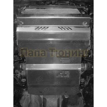 Защита картера и радиатора комплект Руссталь алюминий 4 мм для Toyota Land Cruiser Prado 150 2009-2013 Защита картера и радиатора комплект Руссталь алюминий 4 мм для Toyota Land Cruiser Prado 150 2009-2013