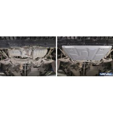 Защита картера и КПП Rival для всех кроме 2,5 алюминий 4 мм для Toyota RAV4 2010-2019