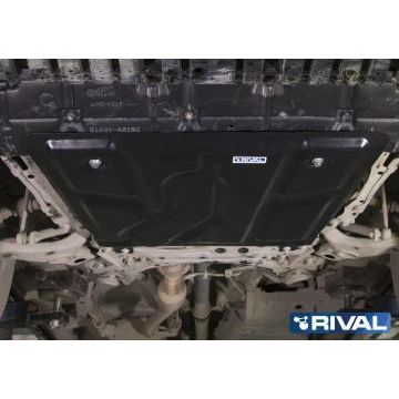 Защита картера и КПП Rival для всех кроме 2,5 сталь 2 мм для Toyota RAV4 2010-2019