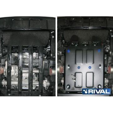 Защита картера Rival для 2,0D сталь 2 мм для Volkswagen Amarok 2016-