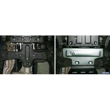 Защита КПП алюминий 4 мм RIVAL для Volkswagen Amarok, V - 2.0d; 3.0d 2016-