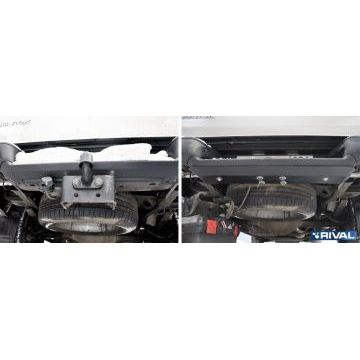 Защита заднего бампера Rival для 2,0D сталь 2 мм для Volkswagen Amarok 2010-2016