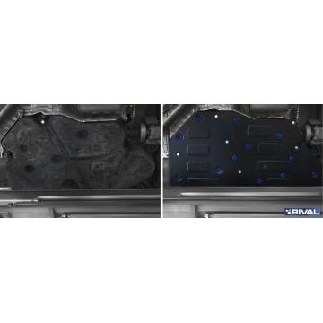 Защита топливного бака Rival для 2,0 cталь 2 мм на 4х4 для Volkswagen Teramont 2018-