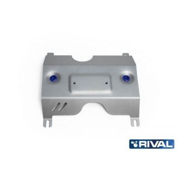 Защита заслонки системы выпуска отработавших газов алюминий 4 мм RIVAL для Volkswagen Tiguan, V - 2.0d (150л.с.); штатный крепеж 2017-2020