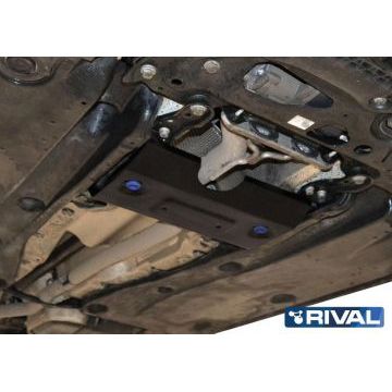 Защита заслонки системы выпуска ОГ Rival для 2,0D сталь 2 мм для Volkswagen Tiguan 2016-