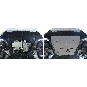 Защита картера + КПП + комплект крепежа, Volvo XC90 2015-, V - D5; T6, Volvo V90 Cross Country  2017-, Lynk & Co 09 2023-, V-2.0; полный привод.