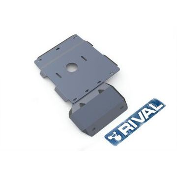 Защита КПП + РК алюминий 4 мм RIVAL для UAZ Patriot , V - все 2014-2016/UAZ Patriot, V - все, МКПП 2016-