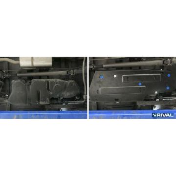 Защита топливного бака Rival сталь 3 мм для УАЗ Патриот 2015-