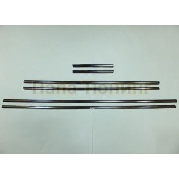 Нижние молдинги стекол 6 частей Omsa_Line для BMW X5 2006-2013