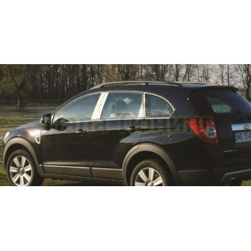 Молдинги дверных стоек 8 частей Omsa_Line для Chevrolet Captiva 2006-2011