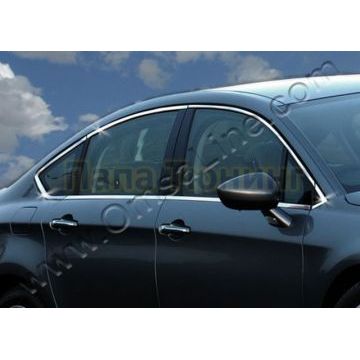 Верхние и нижние молдинги стекол 12 частей Omsa_Line для Citroen C5 2008-2017